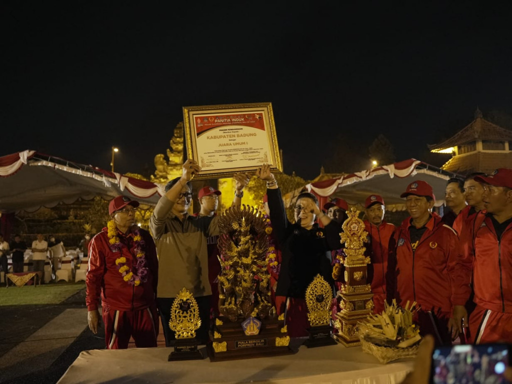 Badung Juara Umum Porprov Sembilan Kali Berturut-Turut